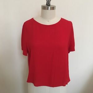 ASTR Nordstrom brand cropped crepe top